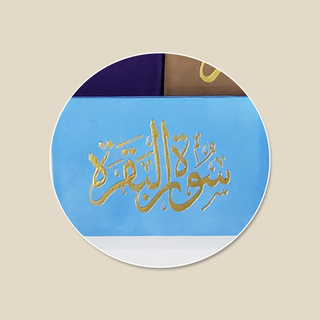 Surah Baqarah with Velvet Cover - Gift Edition - Small Size - 8 x 12 cm (سورة البقرة 8×12 غلاف مخمل)