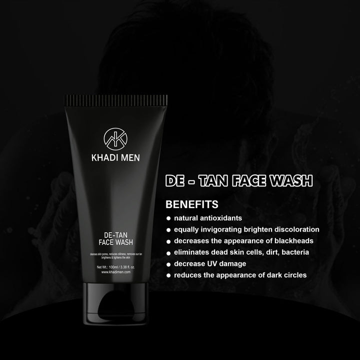 De-Tan Face Wash - Khadi Men