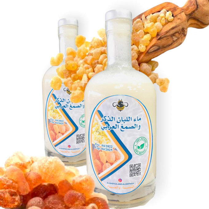 اللبان (اللبان) وماء الصمغ العربي - ماء اللبان الذكر والصمغ العربي 