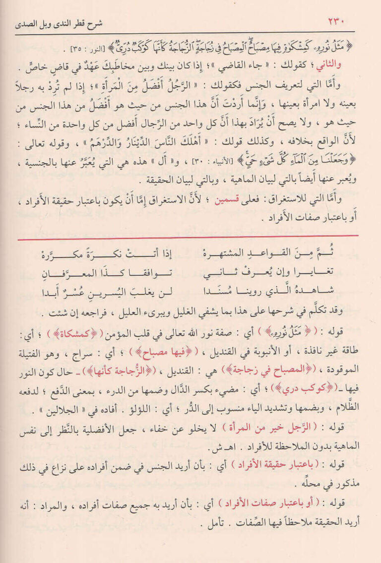 شرح قطر الندى وبل الصدى وعليه حاشية السجاعي ومعه سبيل الهدى | ابن هشام الانصاري | محمد محيي الدين عبد الحميد | ط. دار الفيحاء