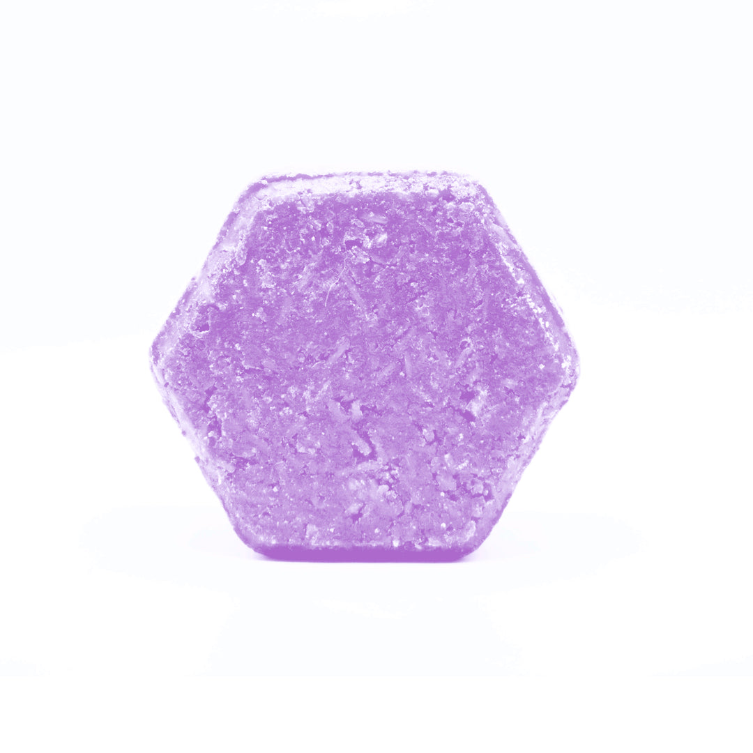 HANDMADE VEGAN DRY HAIR SOLID SHAMPOO BAR - AMETHYST- The Skin Concept