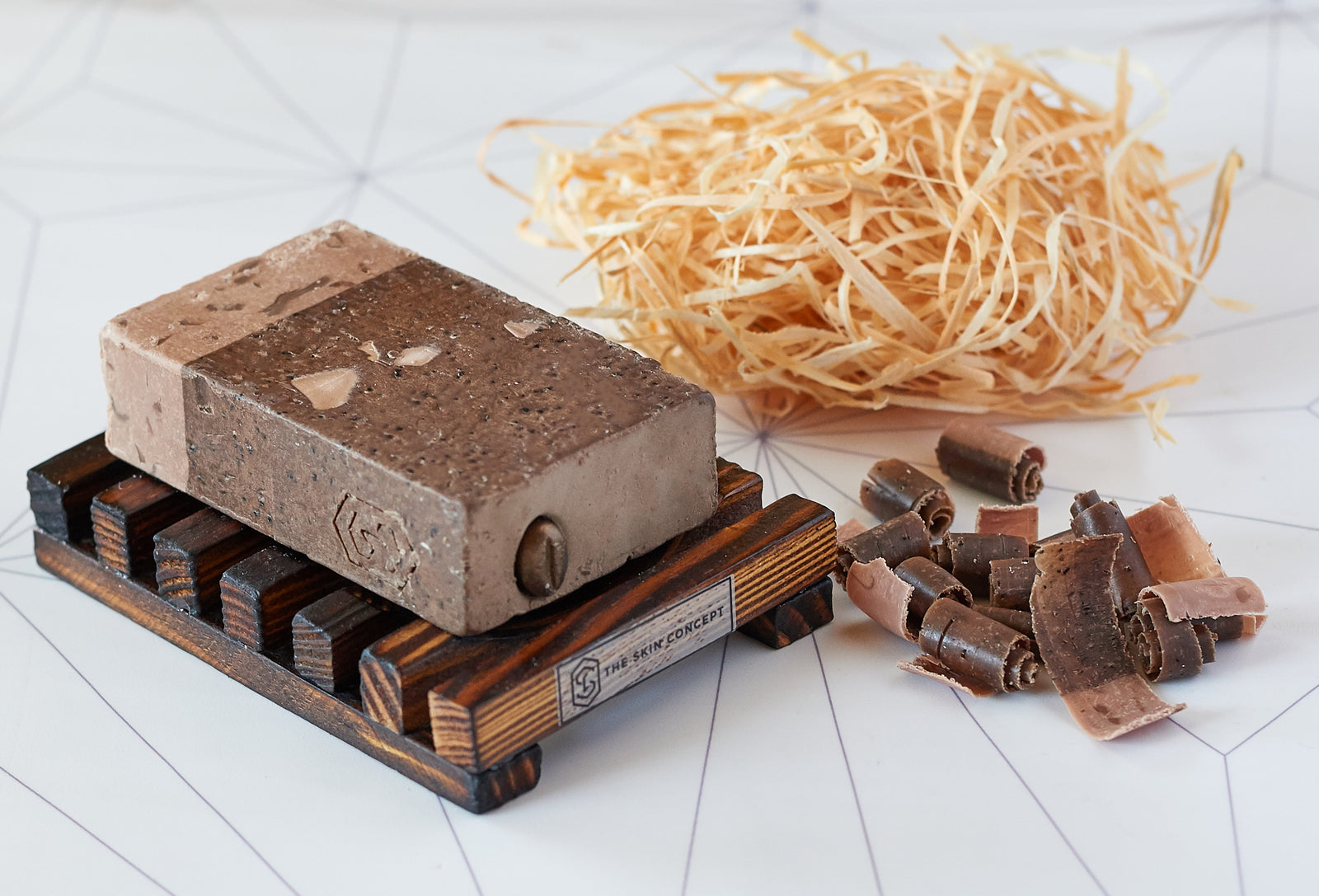 Handmade  Premium Coffee Scrub Soap Bar - French Vanilla Mocha- The Skin Concept