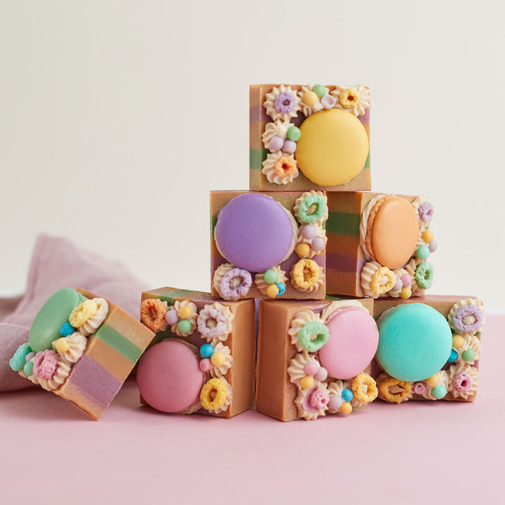 Handmade Vegan Dessert Soap - MACARON LOAF- The Skin Concept