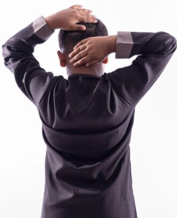 Mashroo V-Lining Brown Kandoora for Boys