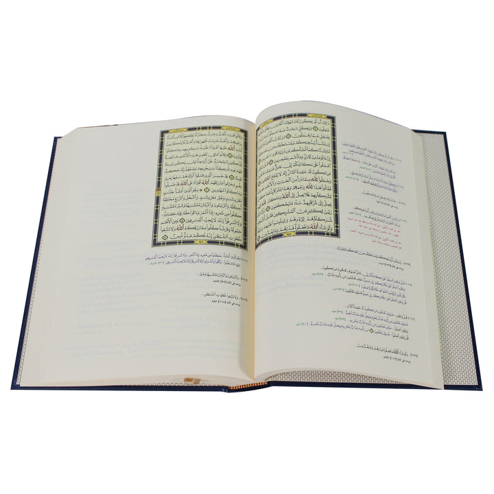 Quran with similar verses 4 color (17x24 cm) - مصحف متشابه الآيات شاموا ٤ لون