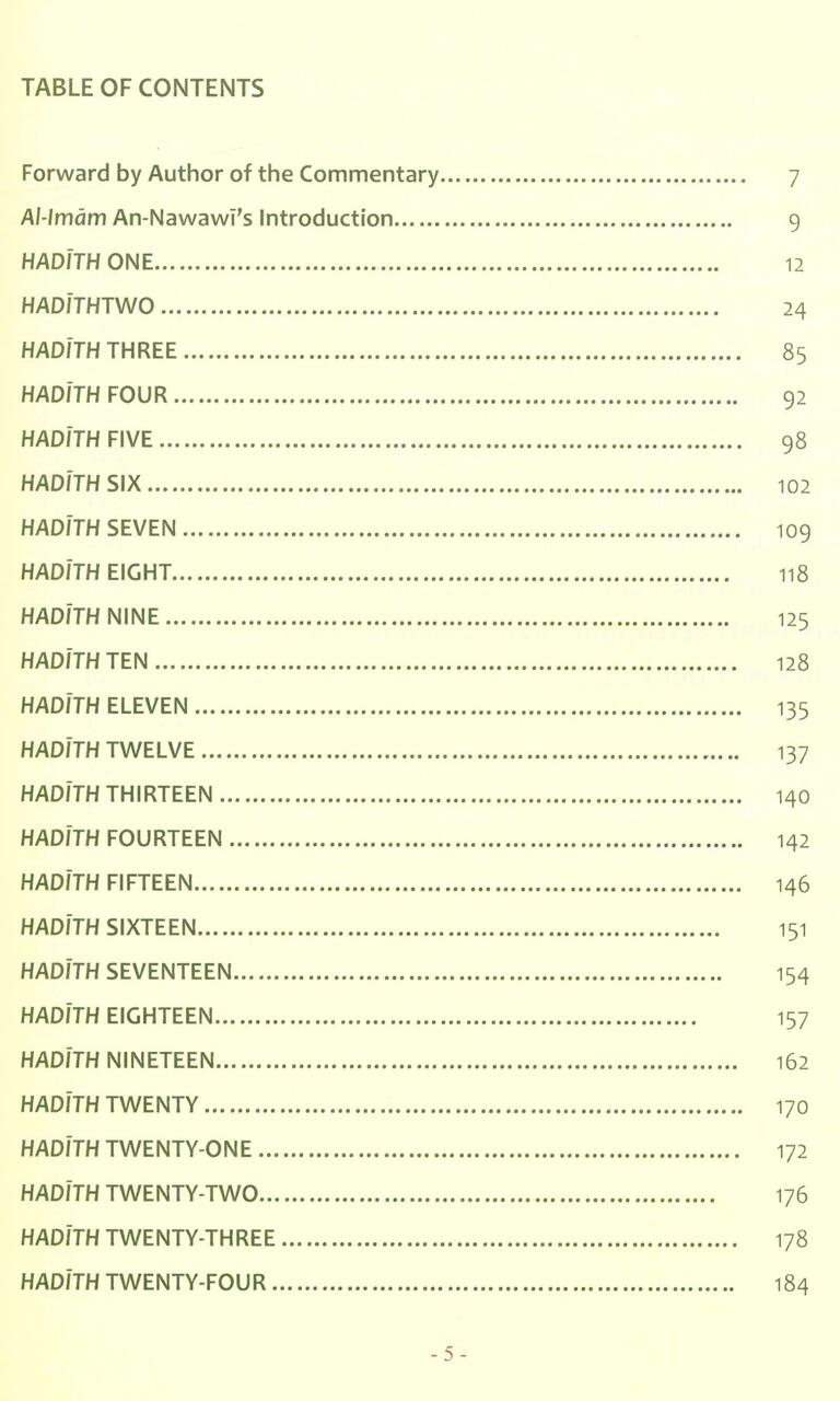 The Explanation of Imam An Nawawi's 40 Hadith by Dr Saalih al-Fawzaan