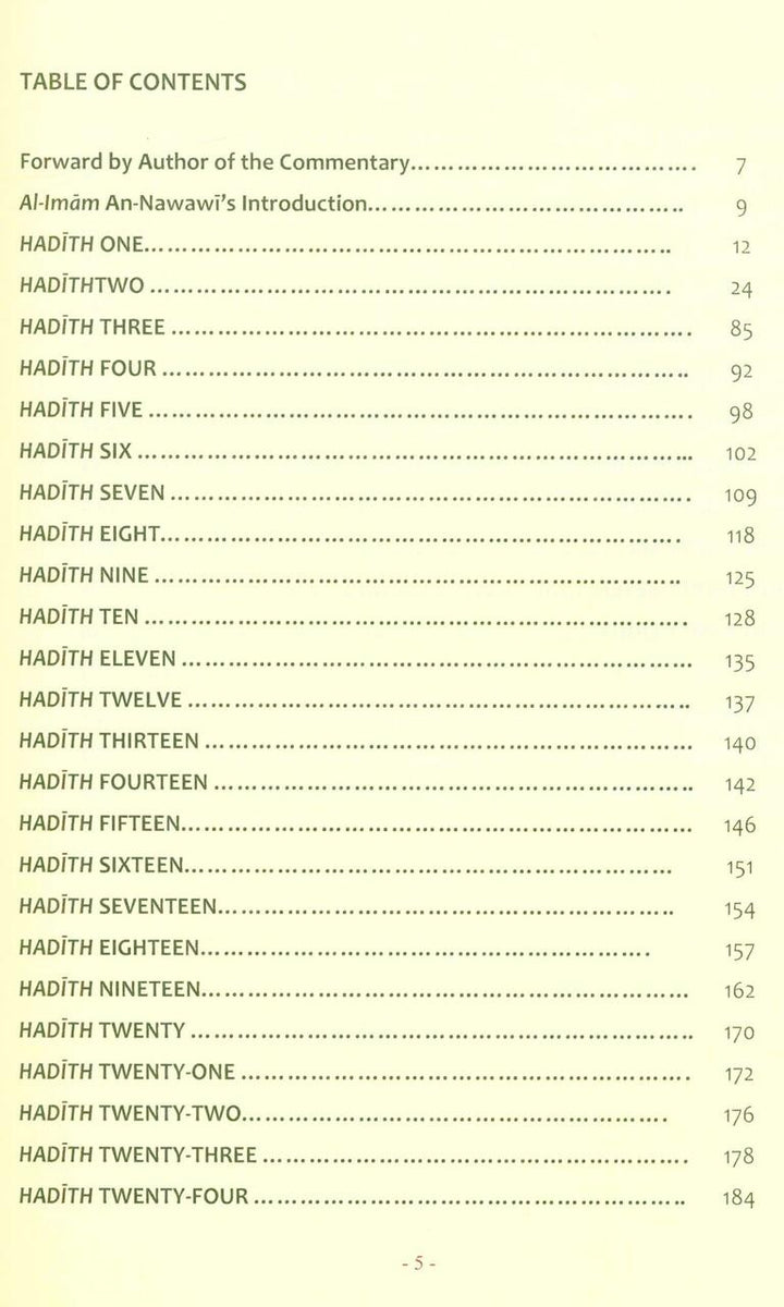 The Explanation of Imam An Nawawi's 40 Hadith by Dr Saalih al-Fawzaan