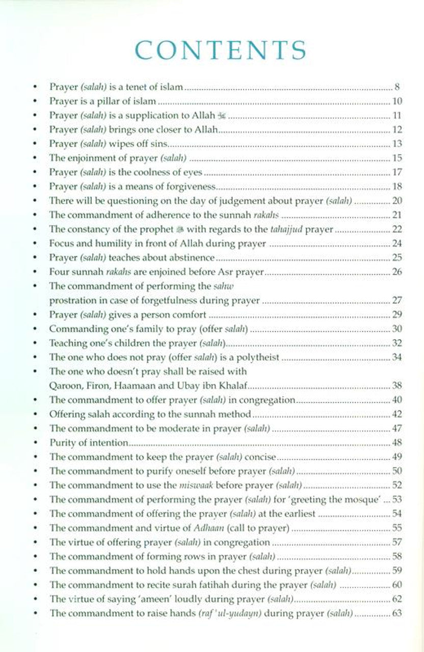 Forty Hadith On Prayer
