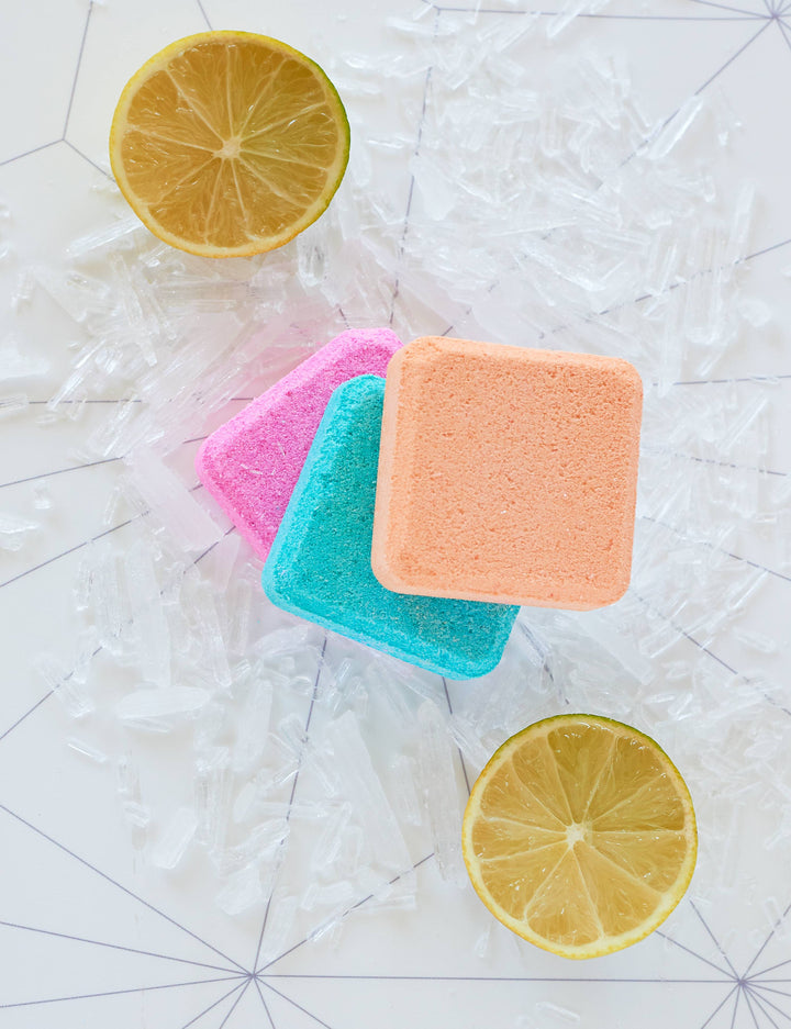 Handmade Breathe Easy Shower Steamers - Peppermint & Lime- The Skin Concept