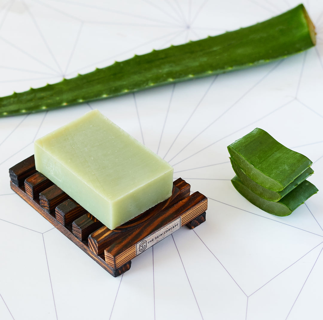 Handmade   Artisanal Soap Bar - Aloe Vera - THE SKIN CONCEPT