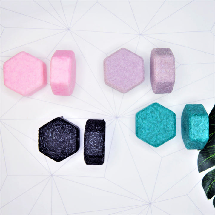 HANDMADE VEGAN DRY HAIR SOLID SHAMPOO BAR - AMETHYST- The Skin Concept