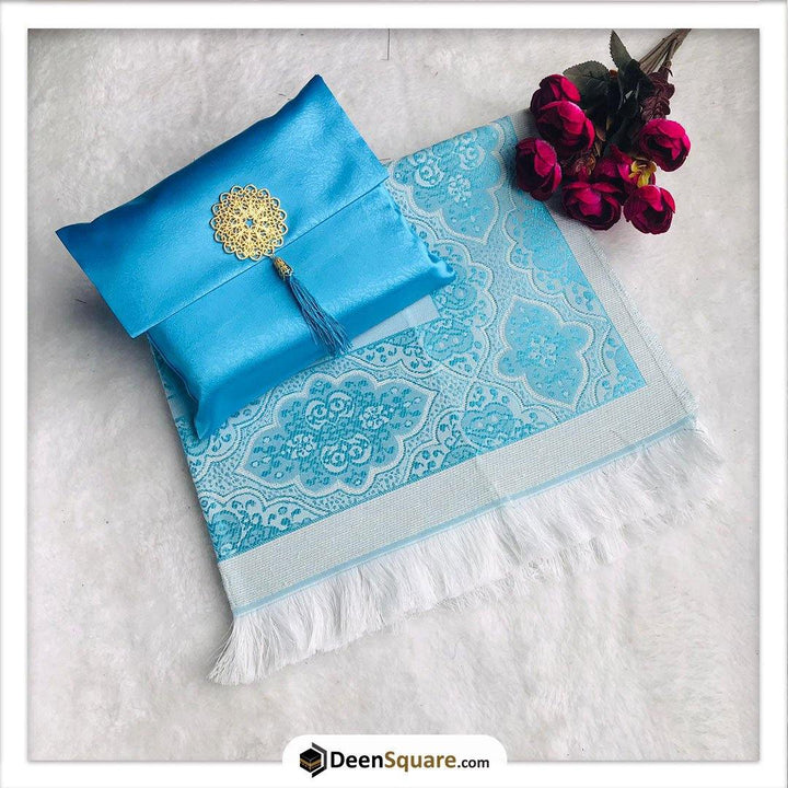 Prayer Rug with Pouch - Blue - DeenSquare.com
