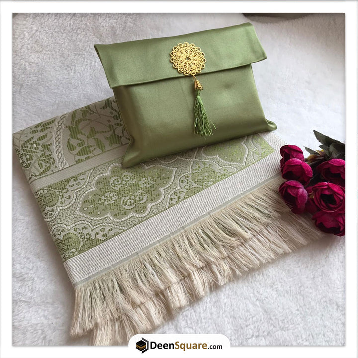 Prayer Mat Rug with Pouch (Various Colours) - Sajjadah