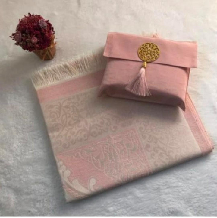 Prayer Mat Rug with Pouch (Various Colours) - Sajjadah