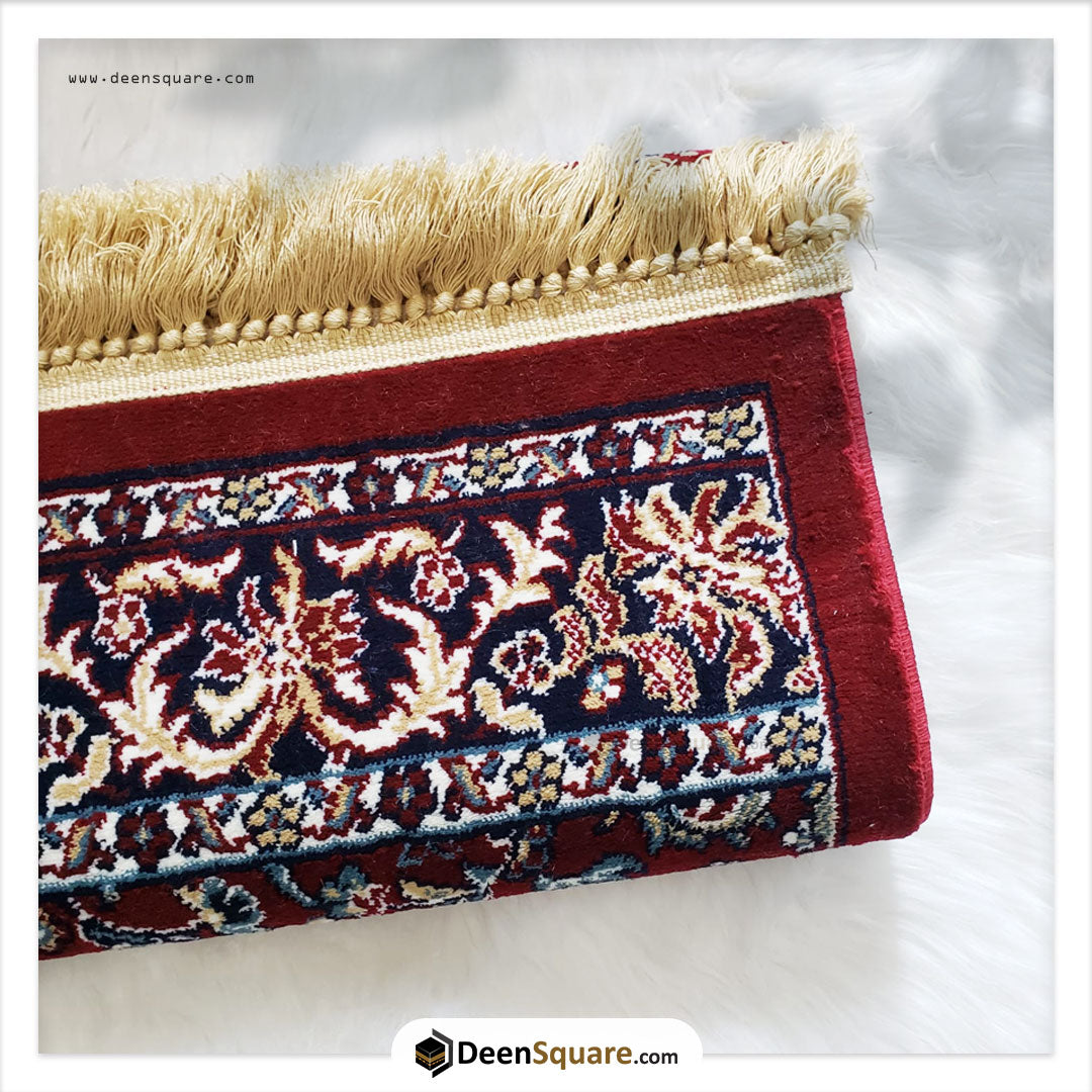 Al Rawdah Plain Design (New) Prayer Mat - سجادة صلاة الروضة بتصميم سادة (جديد)