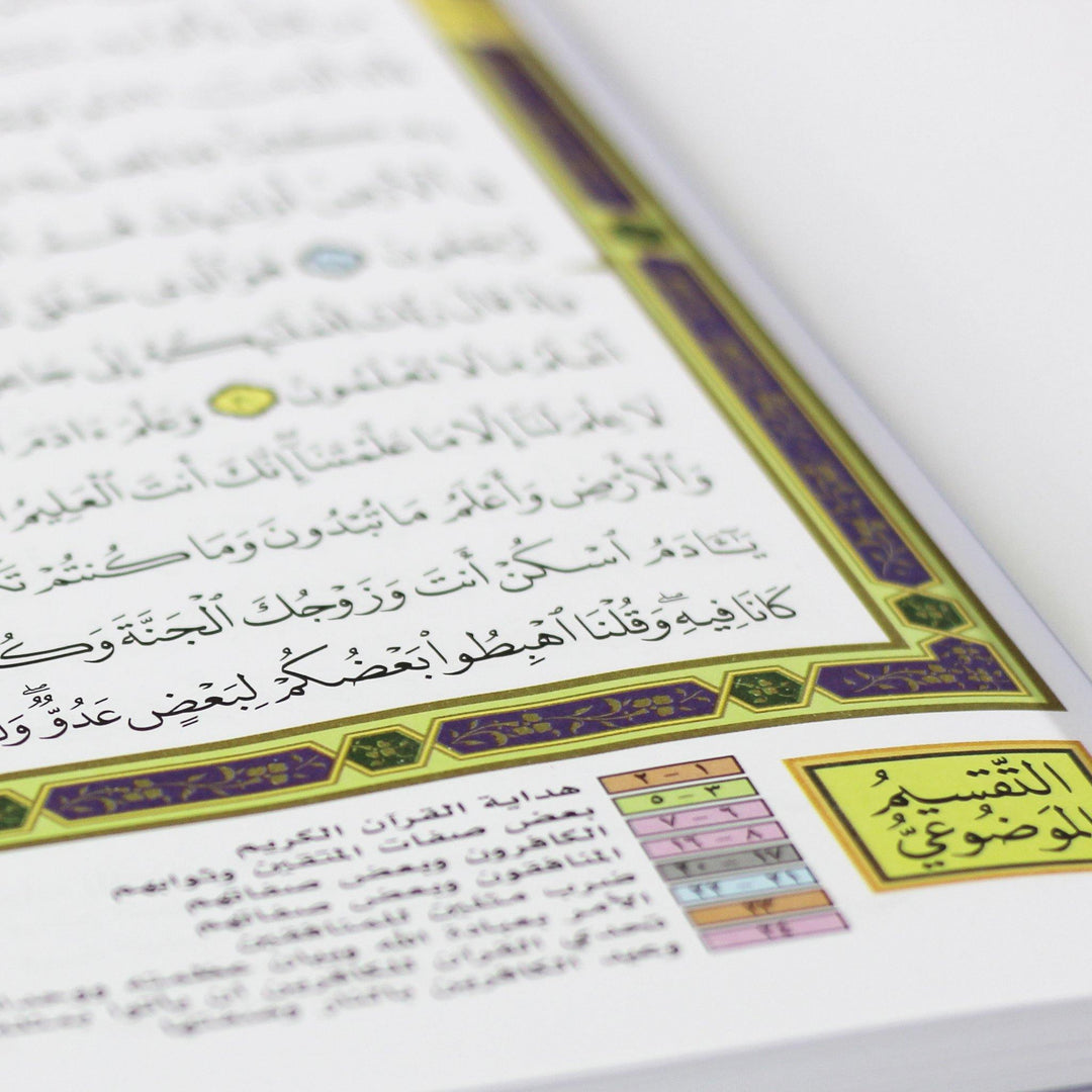 مصحف القيام والتهجد مع التقسيم الموضوعي لآيات القرآن الكريم دبل جوامعي قيام : 50 * 35