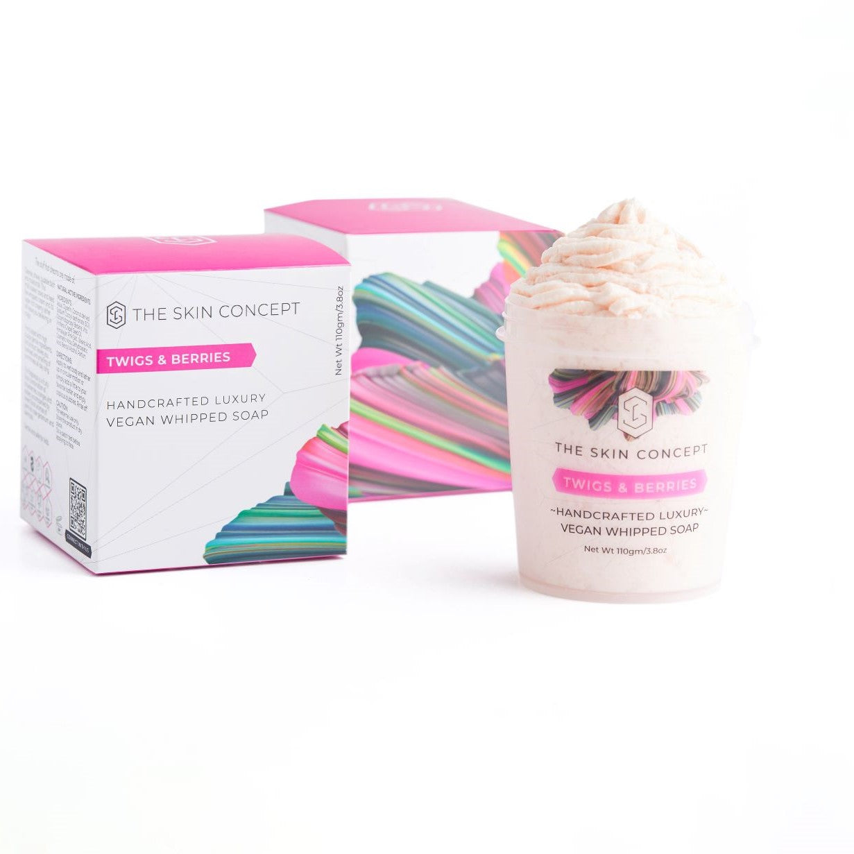 Handmade Vegan Whipped Soap - Twigs & Berries- The Skin Concept