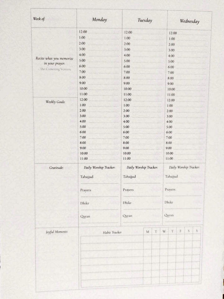 THE CROWNING VENTURE PLANNER AND JOURNAL