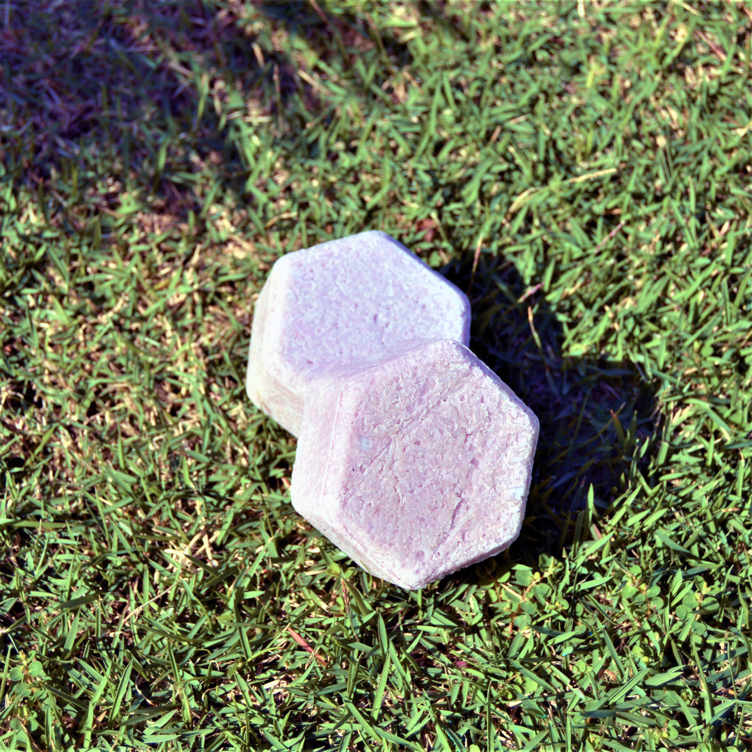 HANDMADE VEGAN DRY HAIR SOLID SHAMPOO BAR - AMETHYST- The Skin Concept