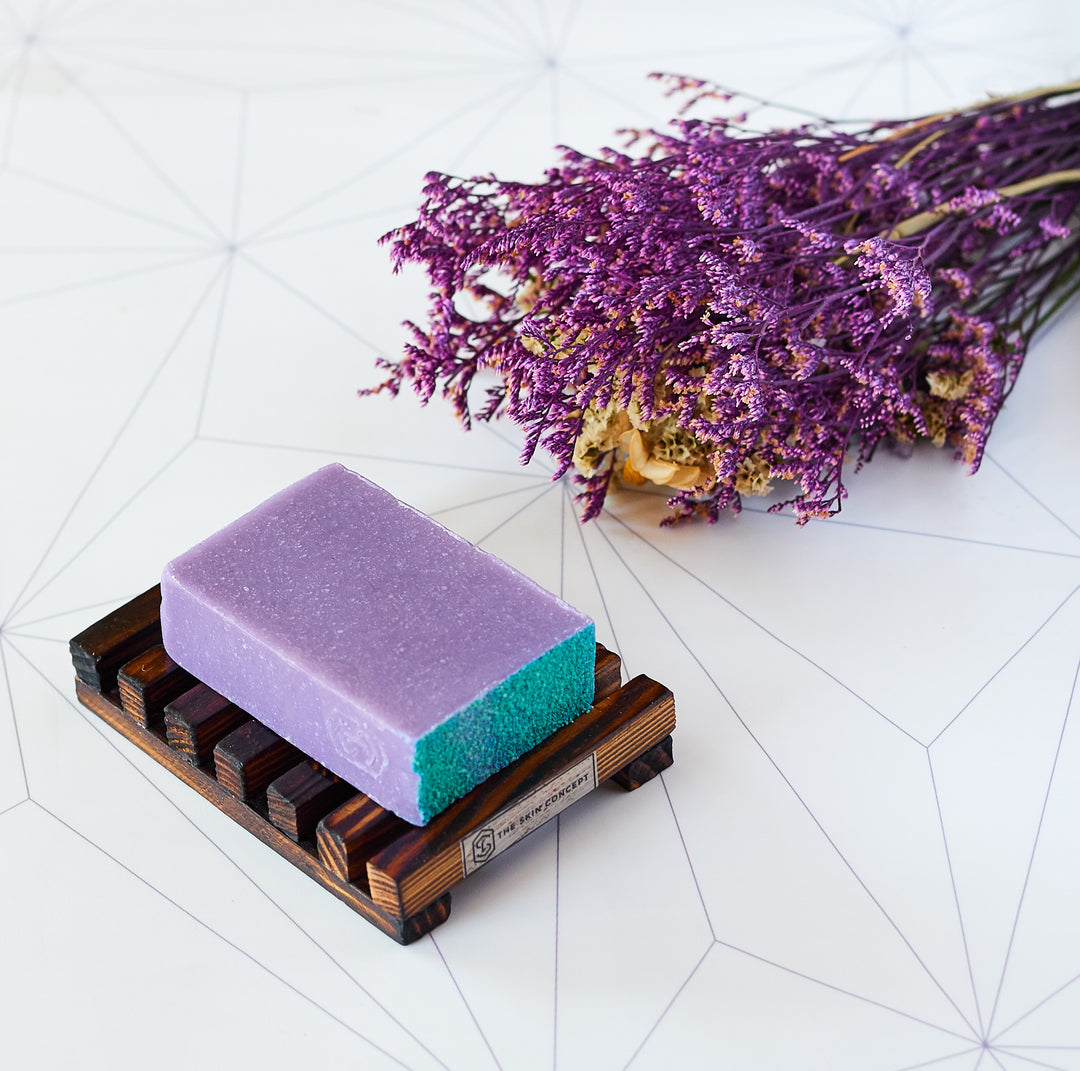 Handmade  Artisanal Scrub Soap Bar - Aloha Orchid - The Skin Concept