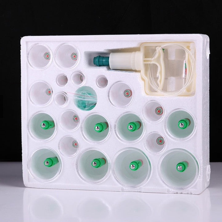 Hijama Cupping Kit - مجموعة معدات العلاج بالحجامة من كانجزو بمقبض ضخ