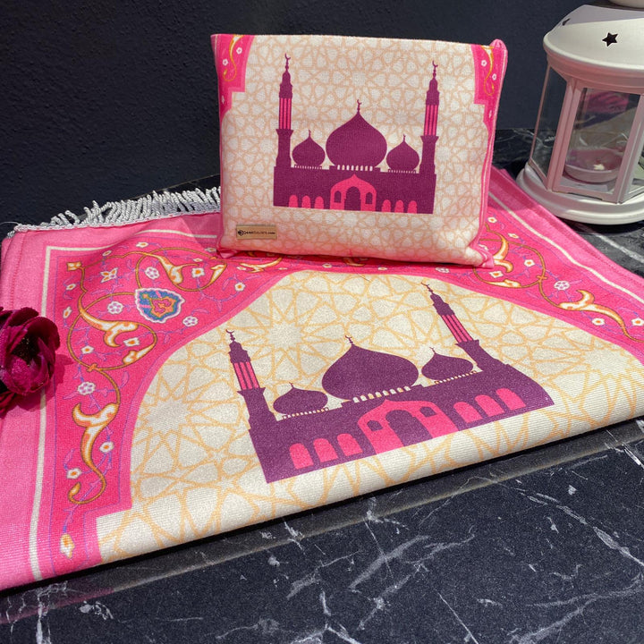 Beautiful Prayer Mat with Pouch for Kids - T4