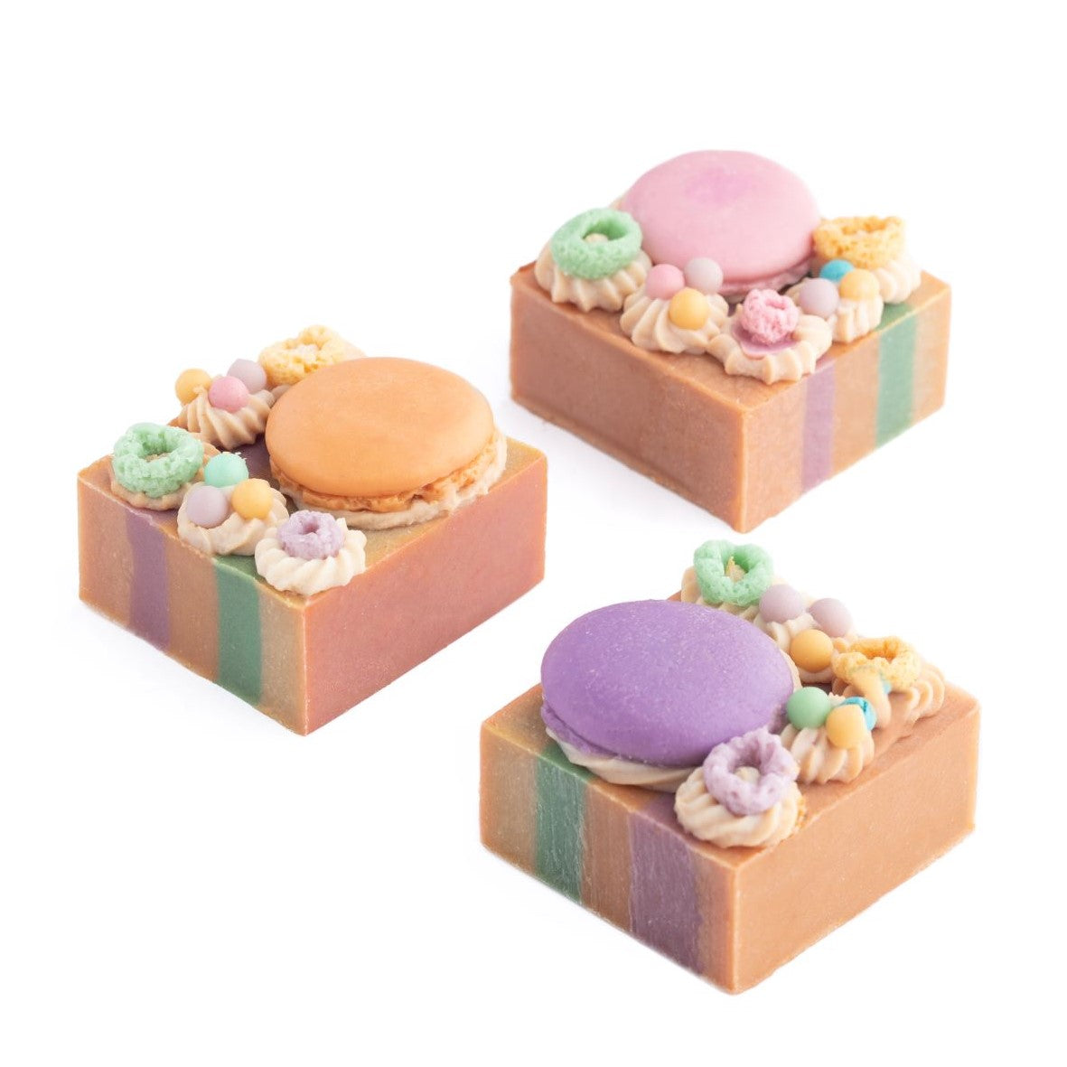 Handmade Vegan Dessert Soap - MACARON LOAF- The Skin Concept
