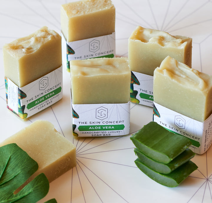 Handmade   Artisanal Soap Bar - Aloe Vera - THE SKIN CONCEPT