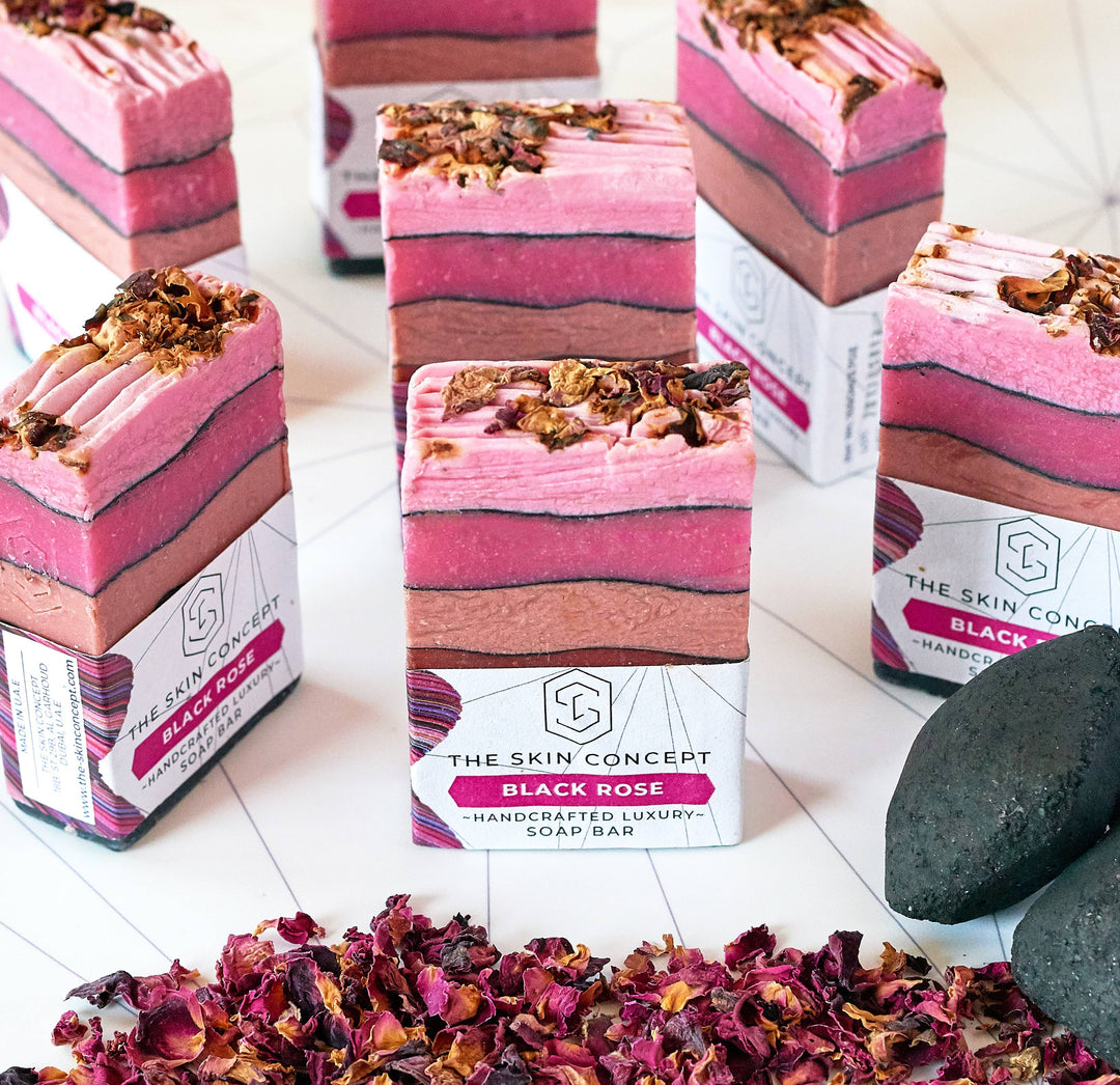 Handmade Premium Soap Bar - Black Rose - The Skin Concept
