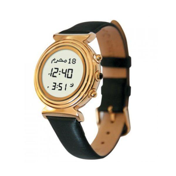 Al Fajr Ladies Round Leather Watch: Model WF-14L