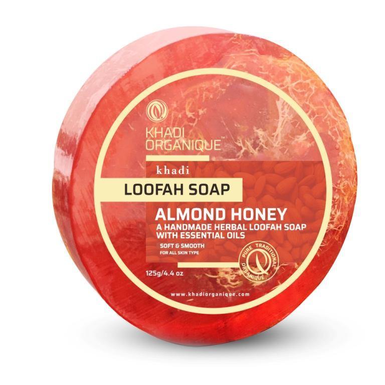 Almond Honey Loofah Soap - Khadi Organique - DeenSquare.com
