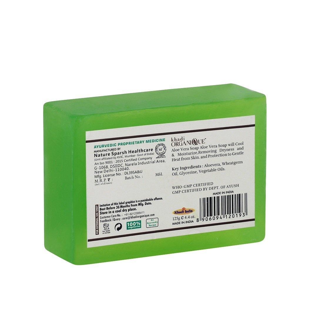 Khadi Organique Aloe Vera Handmade Soap