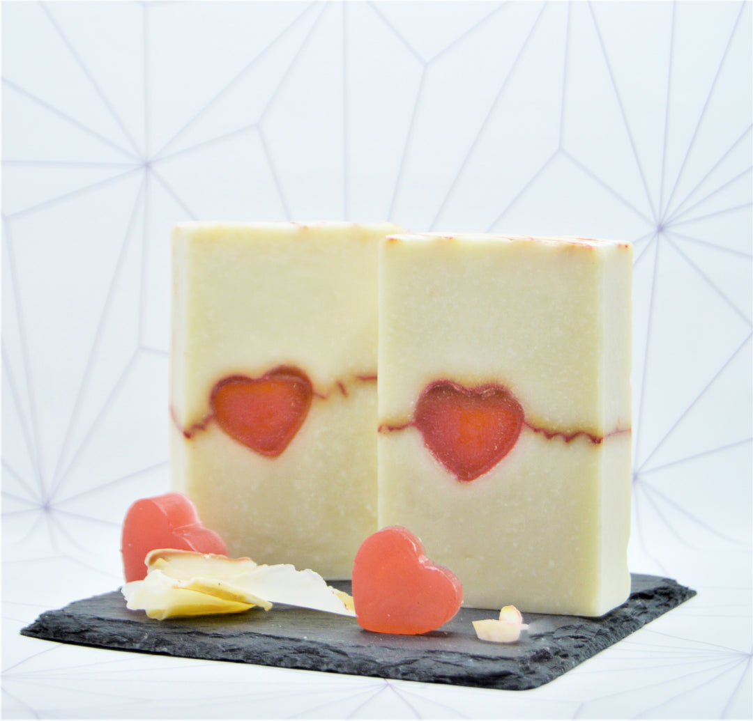 Handmade Premium Valentine Soap Bar - Heartbeat- The Skin Concept