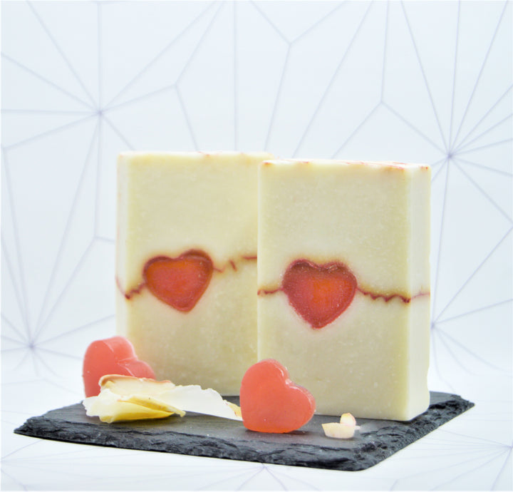 Handmade Premium Valentine Soap Bar - Heartbeat- The Skin Concept