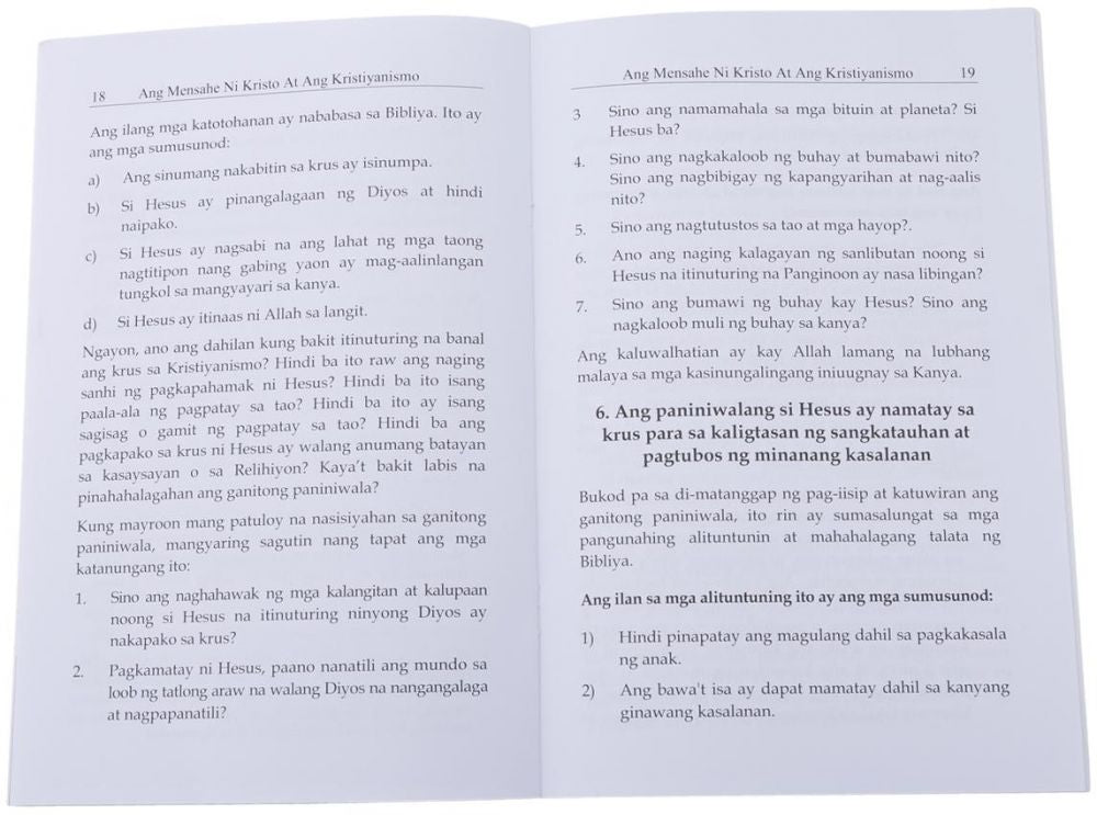 The True Message of Jesus Christ (AS): Tagalog