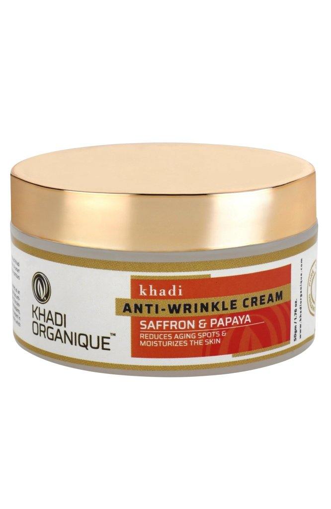 Anti wrinkle cream Saffron & Papaya - Khadi Organique