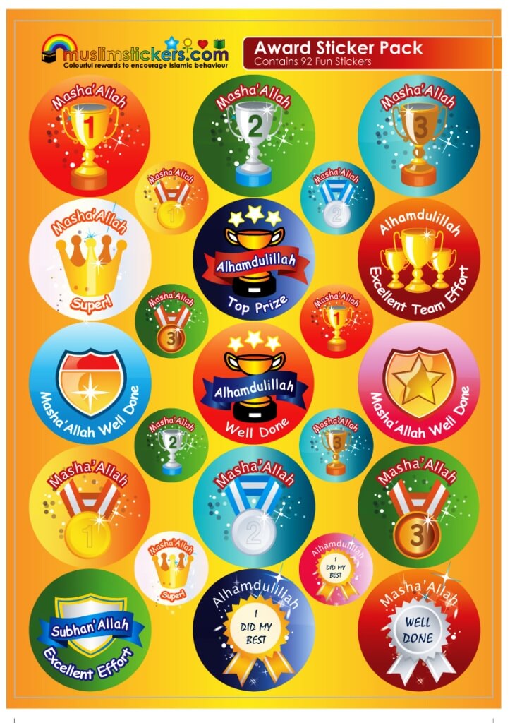 Award Sticker Pack (92 Stickers)