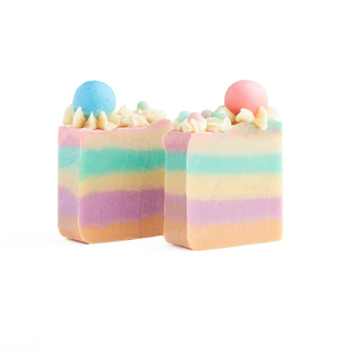 Handmade Vegan Dessert Soap - GUMBALL CAKE (SET OF 2)- The Skin Concept
