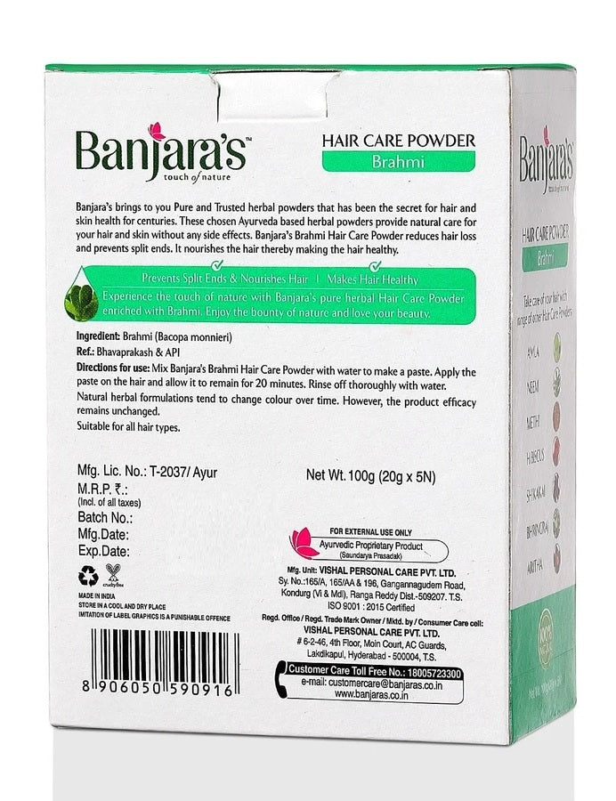 Banjara's Brahmi Hair Care Powder 100g