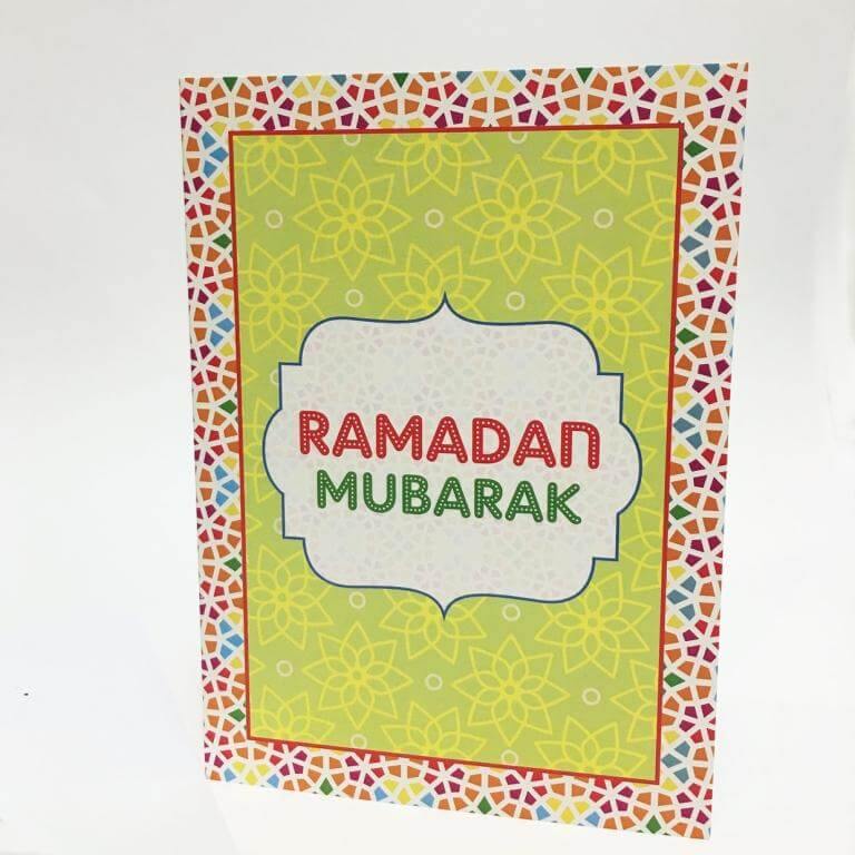 Ramadan Mubarak Cards with envelopes (6 pcs) - DeenSquare.com