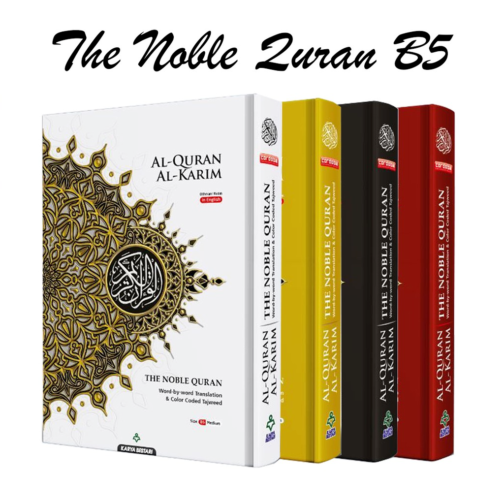 Maqdis Al-Quran Al Kareem Word by Word The Noble Quran Colour Coded Tajweed B5 Size