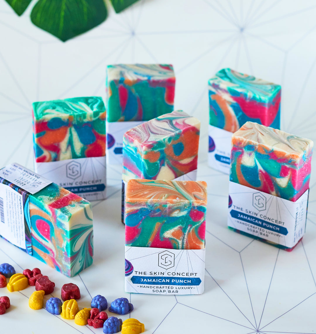 Handmade Premium Soap Bar- Jamaican Punch- The Skin Concept