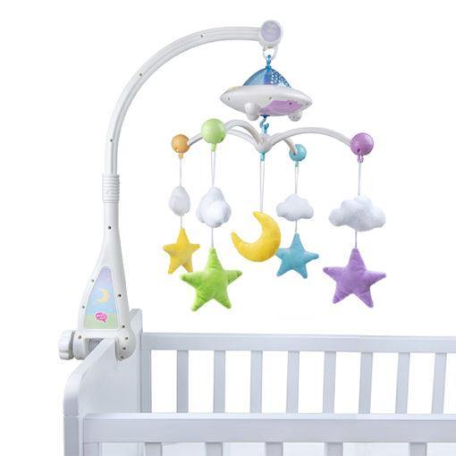 Moon & Stars Quran Cot Mobile with Light Projection