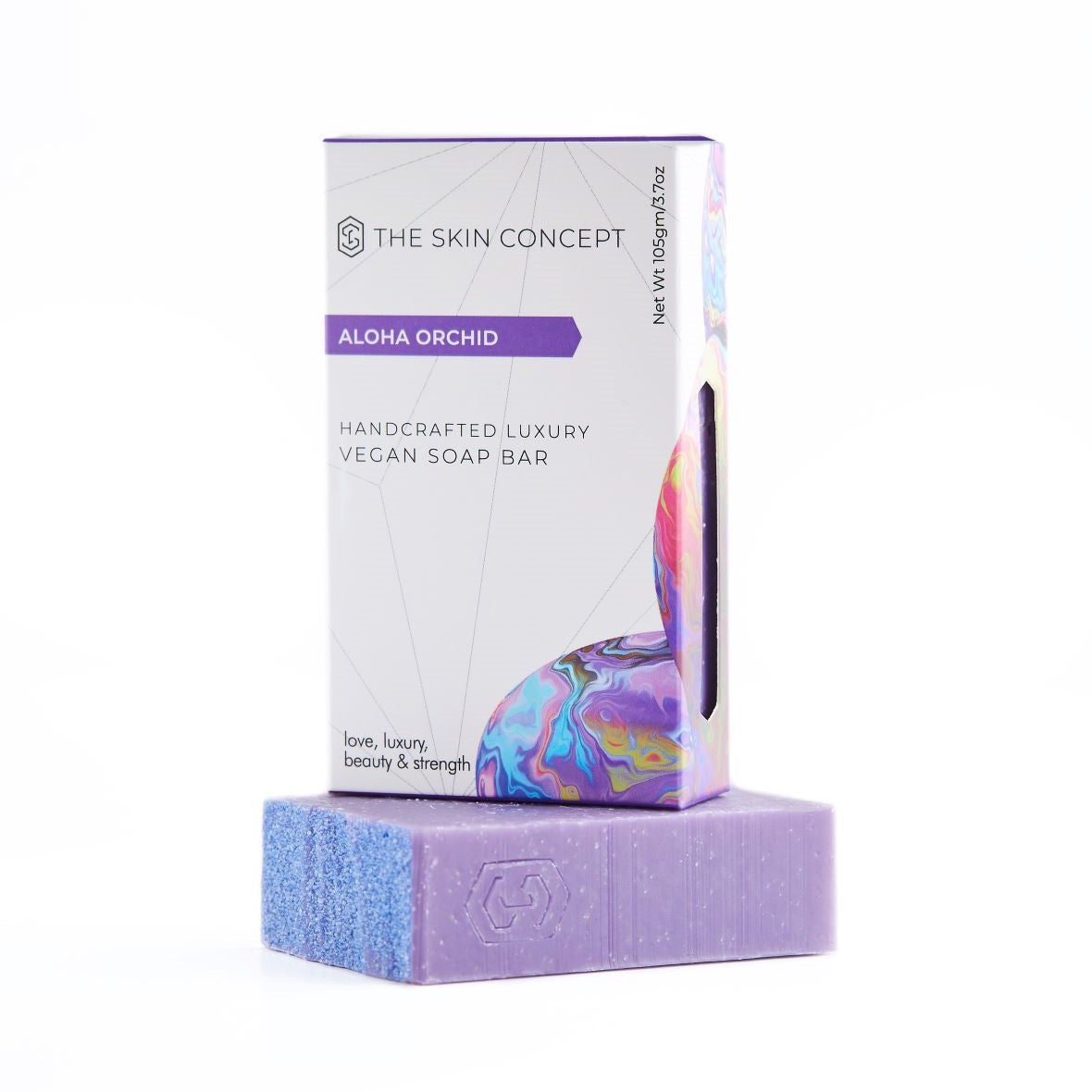 Handmade  Artisanal Scrub Soap Bar - Aloha Orchid - The Skin Concept