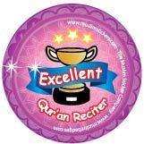 Excellent Quran Reciter badge 5 pack (pink)