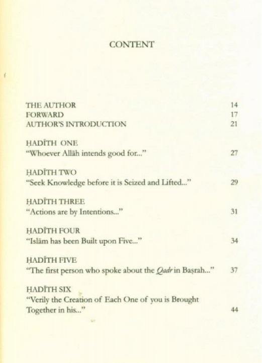 Forty Hadith on Islam