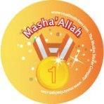 Gold Medal badge (3 pack)