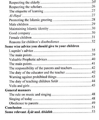 Guidelines for Raising Children