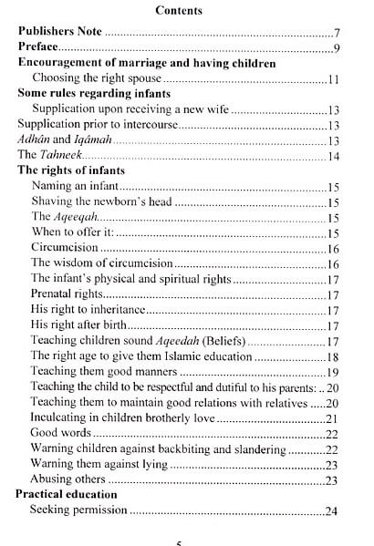 Guidelines for Raising Children