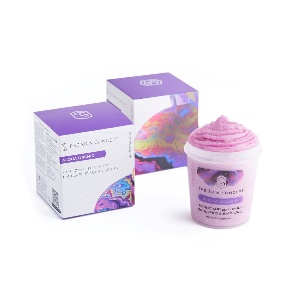 Handmade Sugar Scrub - Aloha Orchid - The Skin Concept